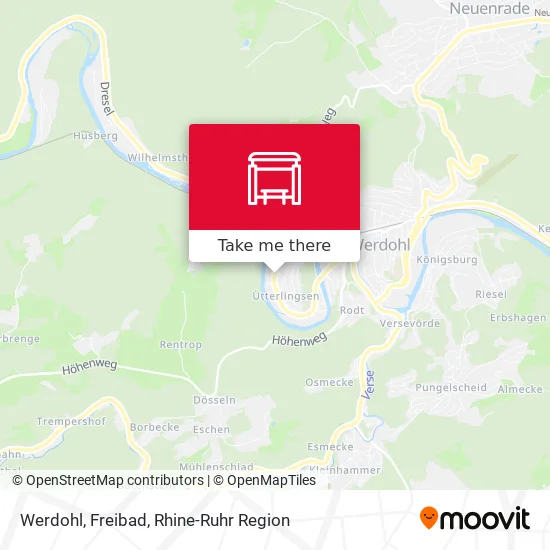 Карта Werdohl, Freibad