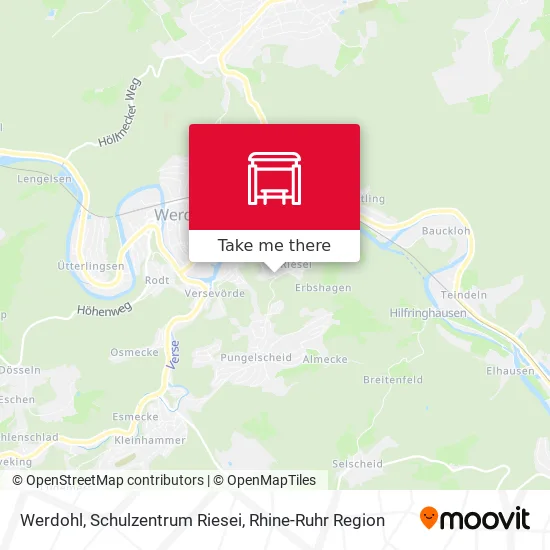 Карта Werdohl, Schulzentrum Riesei