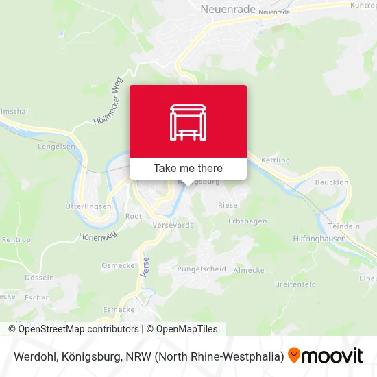 Werdohl, Königsburg map