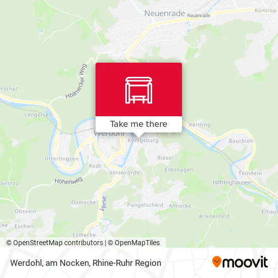 Карта Werdohl, am Nocken