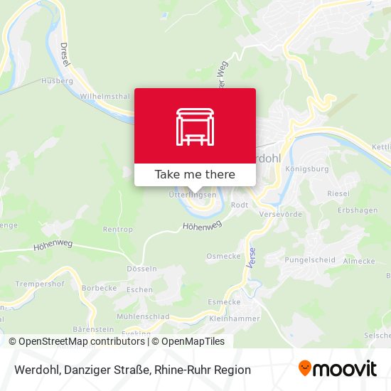 Werdohl, Danziger Straße map