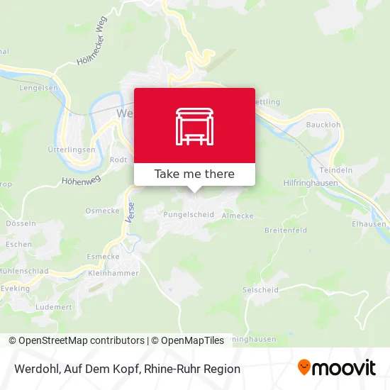 Карта Werdohl, Auf Dem Kopf