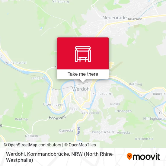 Werdohl, Kommandobrücke map