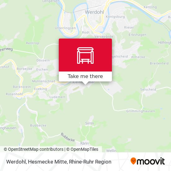 Werdohl, Hesmecke Mitte map