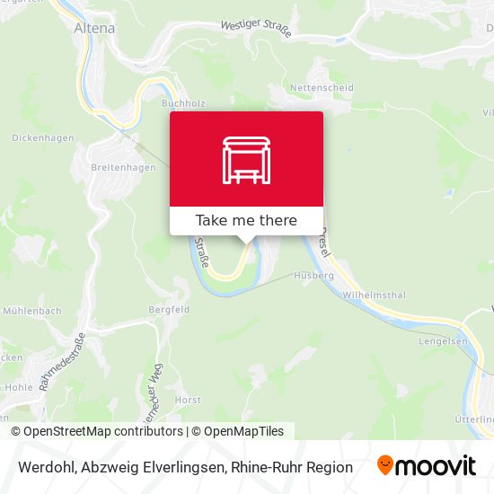 Карта Werdohl, Abzweig Elverlingsen
