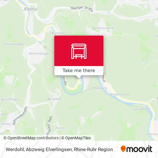 Карта Werdohl, Abzweig Elverlingsen