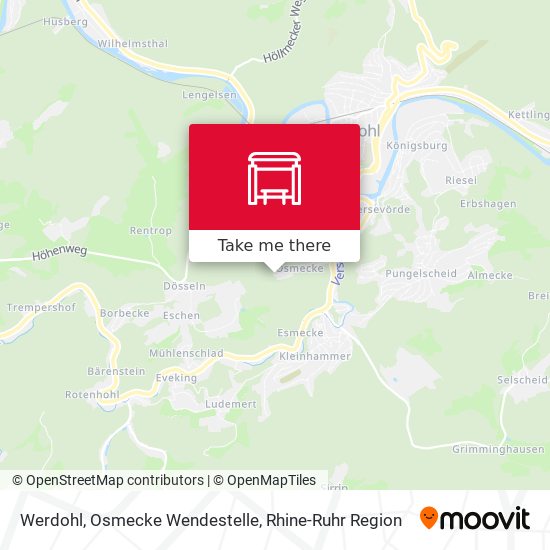 Werdohl, Osmecke Wendestelle map