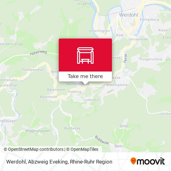 Карта Werdohl, Abzweig Eveking