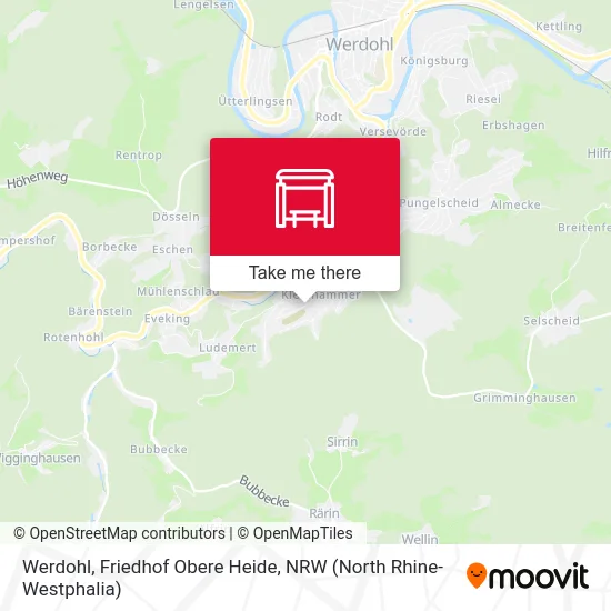 Werdohl, Friedhof Obere Heide map