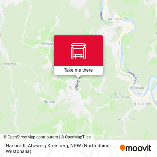 Карта Nachrodt, Abzweig Kreinberg