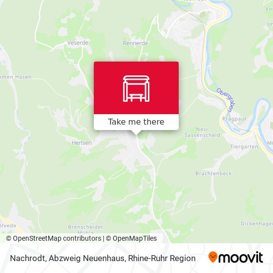 Карта Nachrodt, Abzweig Neuenhaus