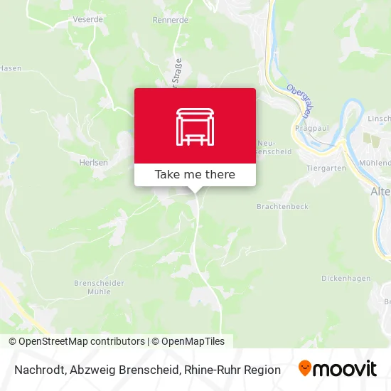 Карта Nachrodt, Abzweig Brenscheid