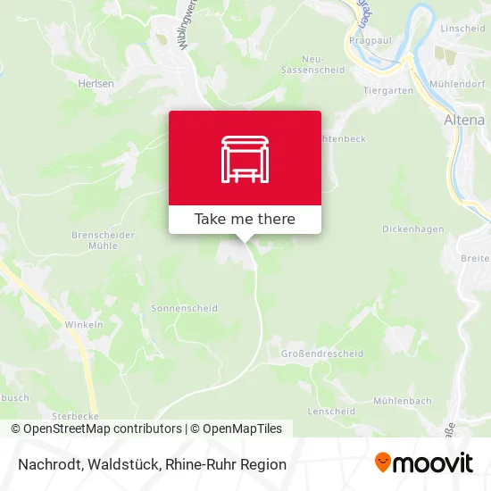 Карта Nachrodt, Waldstück