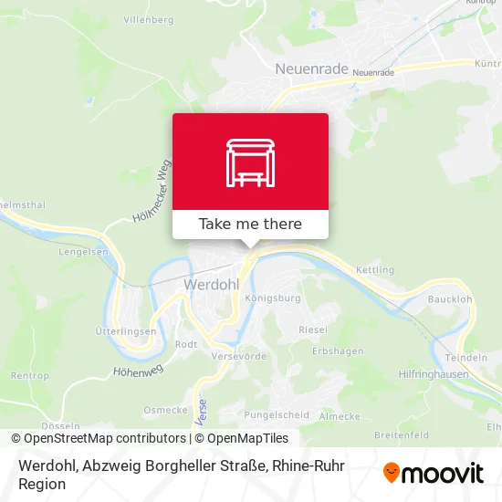 Карта Werdohl, Abzweig Borgheller Straße