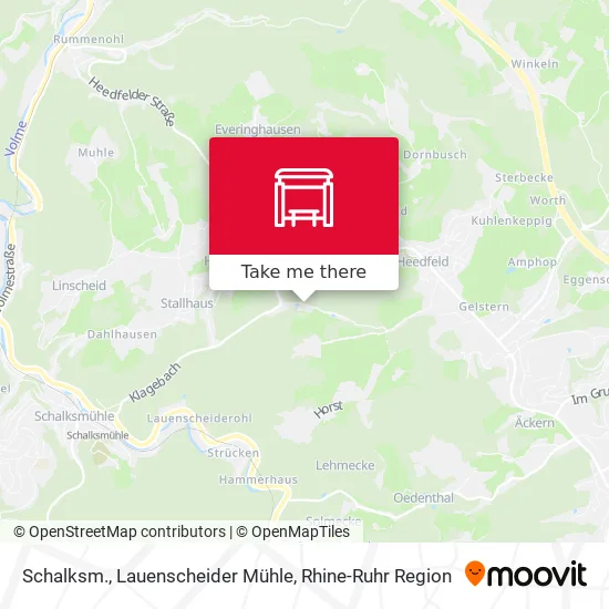 Карта Schalksm., Lauenscheider Mühle