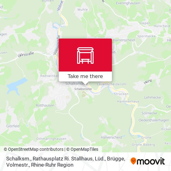 Schalksm., Rathausplatz Ri. Stallhaus, Lüd., Brügge, Volmestr. map