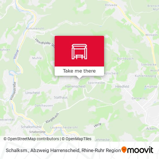 Schalksm., Abzweig Harrenscheid map