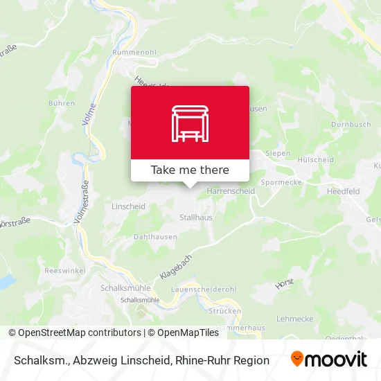 Карта Schalksm., Abzweig Linscheid
