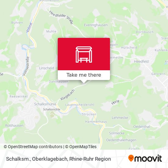 Карта Schalksm., Oberklagebach