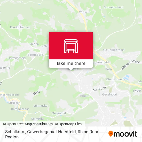 Карта Schalksm., Gewerbegebiet Heedfeld