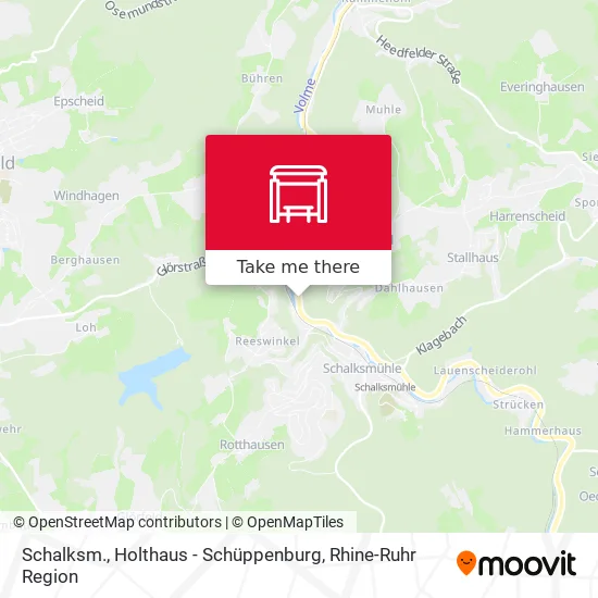 Карта Schalksm., Holthaus - Schüppenburg