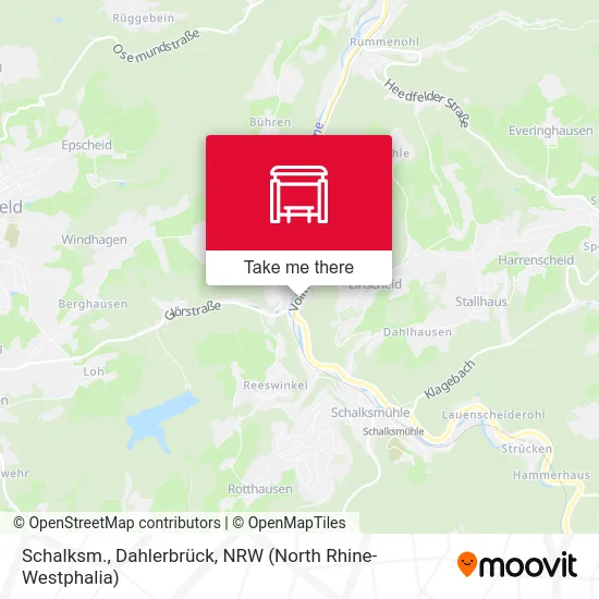 Карта Schalksm., Dahlerbrück