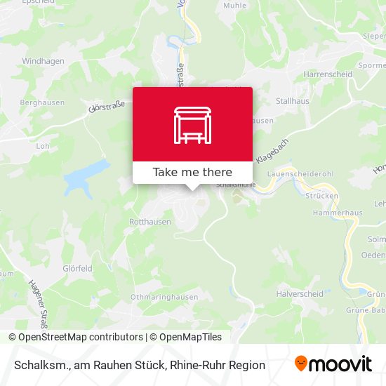 Карта Schalksm., am Rauhen Stück