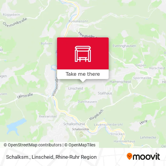 Карта Schalksm., Linscheid