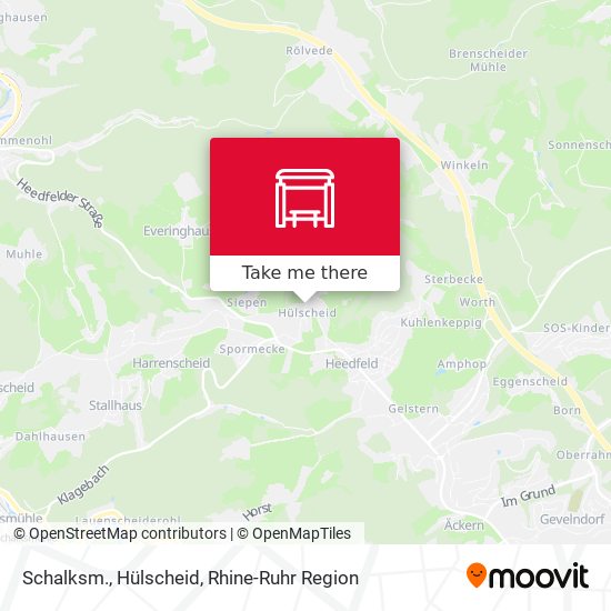 Карта Schalksm., Hülscheid