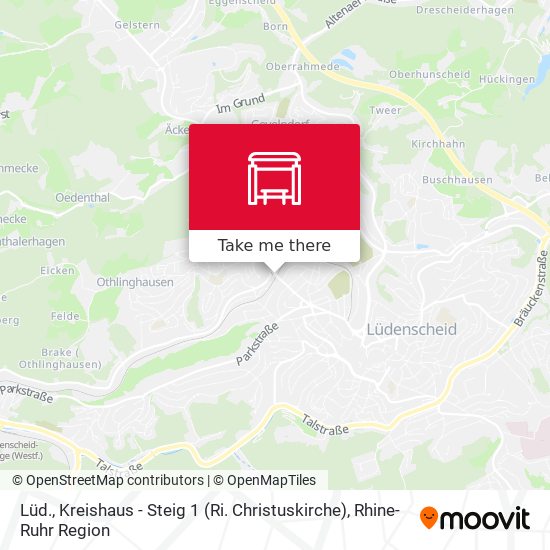 Lüd., Kreishaus - Steig 1 (Ri. Christuskirche) map