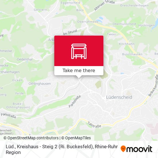 Lüd., Kreishaus - Steig 2 (Ri. Buckesfeld) map