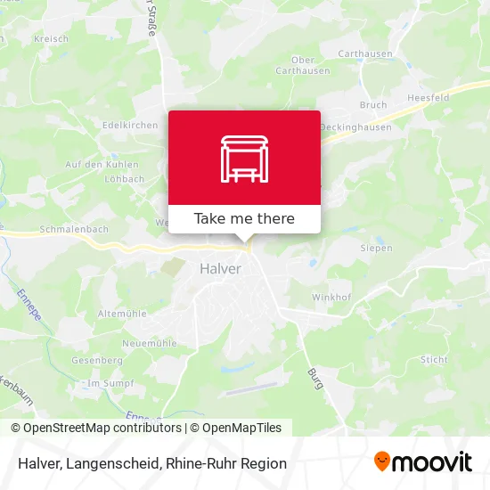 Карта Halver, Langenscheid
