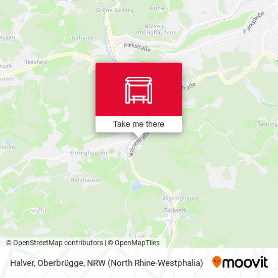 Halver, Oberbrügge map