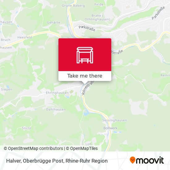 Halver, Oberbrügge Post map