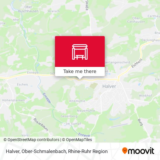 Halver, Ober-Schmalenbach map