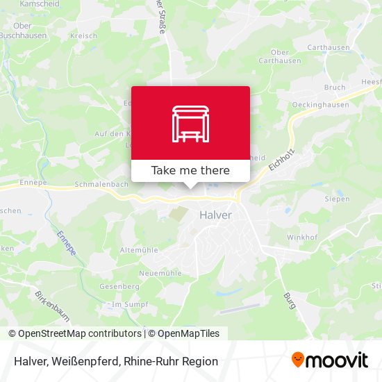 Halver, Weißenpferd map