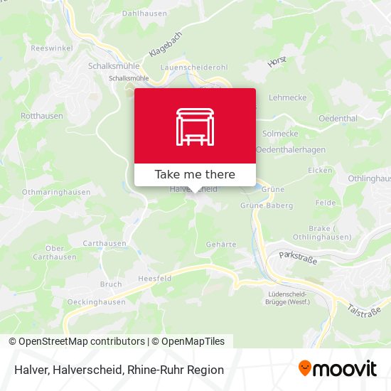 Карта Halver, Halverscheid