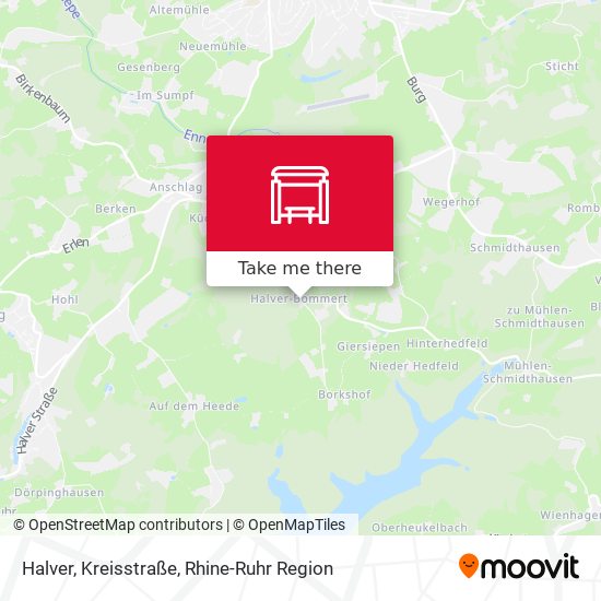 Halver, Kreisstraße map