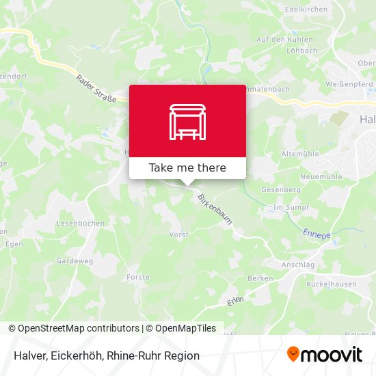 Halver, Eickerhöh map