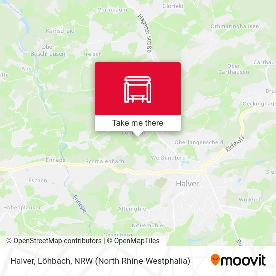 Halver, Löhbach map