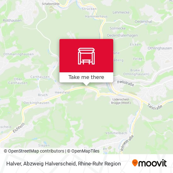 Halver, Abzweig Halverscheid map