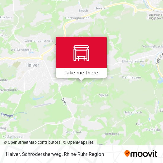 Halver, Schrödersherweg map