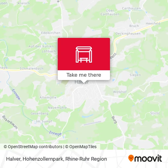 Карта Halver, Hohenzollernpark