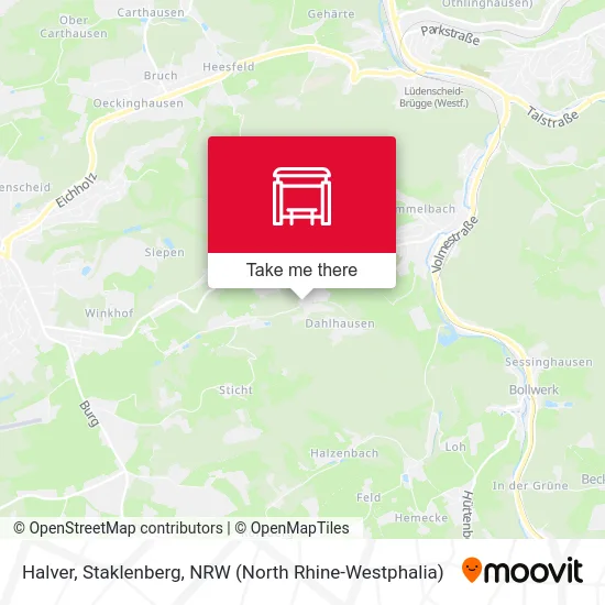 Halver, Staklenberg map