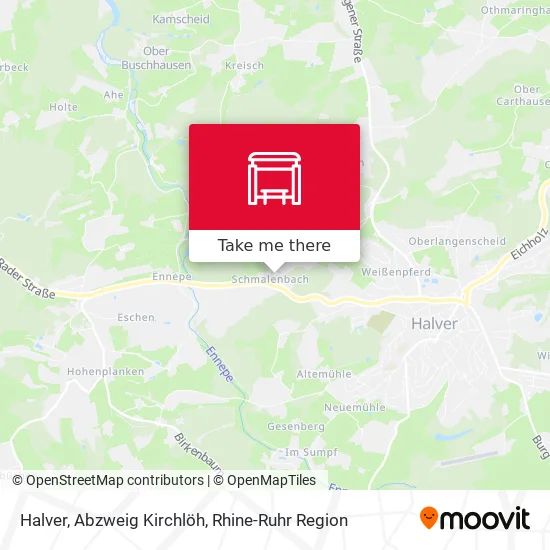 Карта Halver, Abzweig Kirchlöh