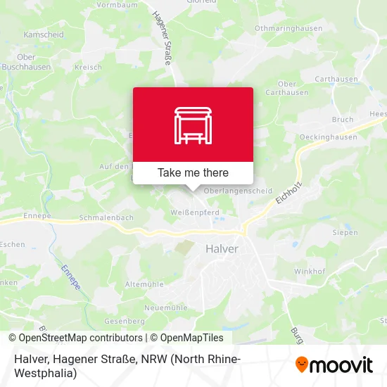 Halver, Hagener Straße map