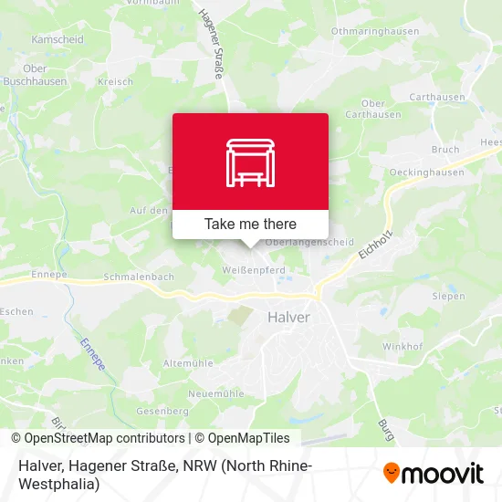 Halver, Hagener Straße map