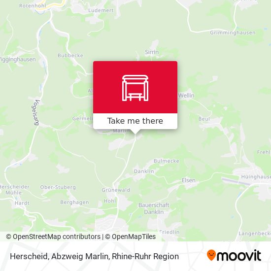 Herscheid, Abzweig Marlin map