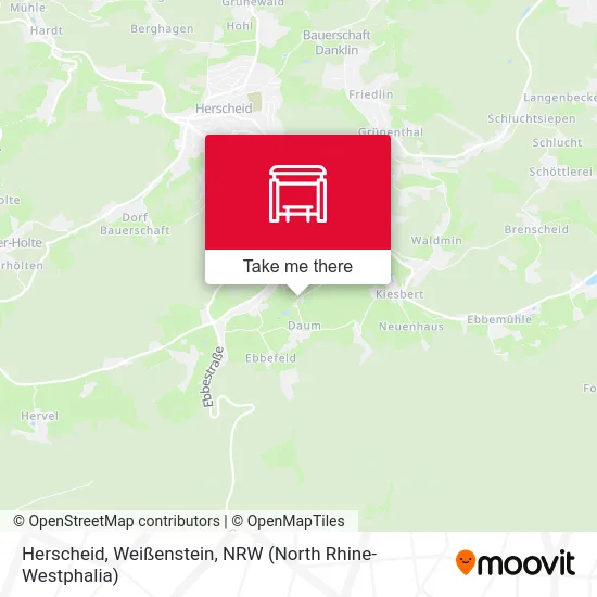 Herscheid, Weißenstein map