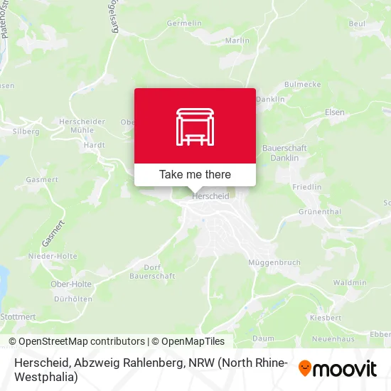 Карта Herscheid, Abzweig Rahlenberg